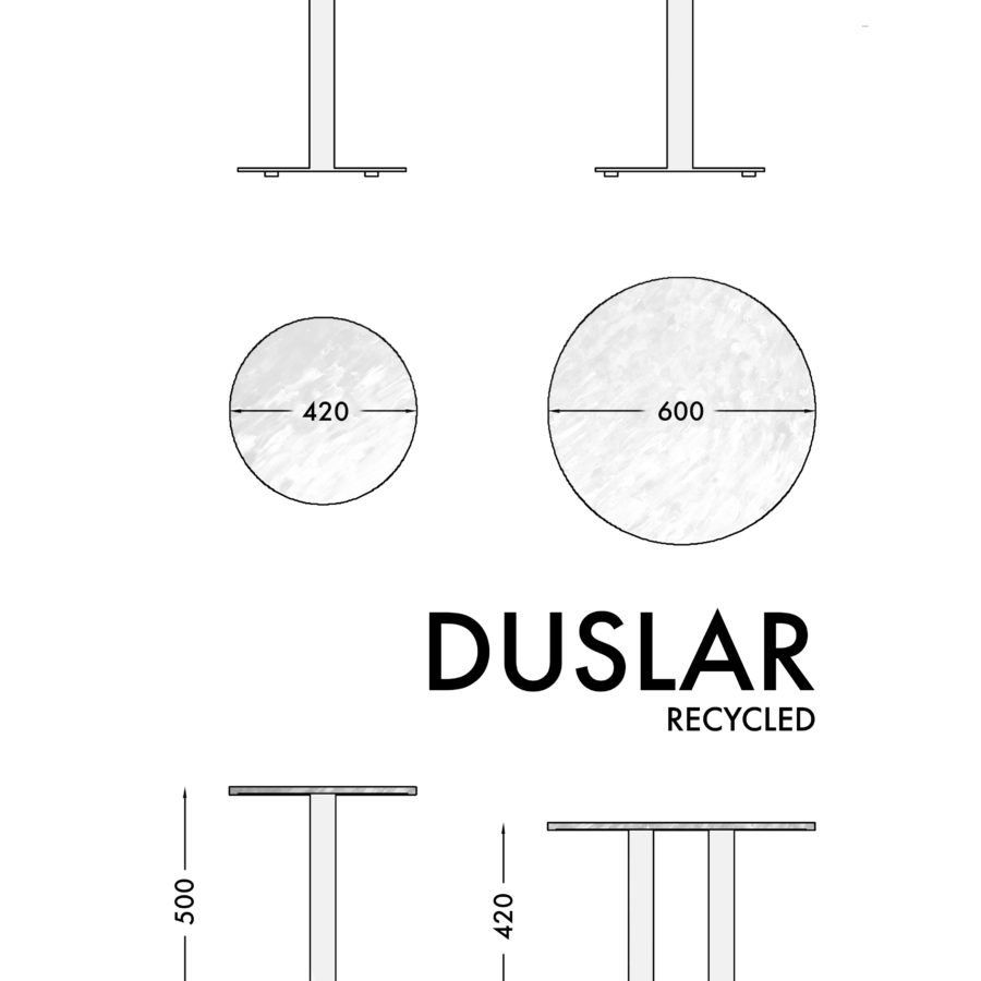 столики DUSLAR RECYCLED - Qullar.ru